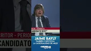 Jaime Bayly también cuestiona la (a)sexualidad de Milei