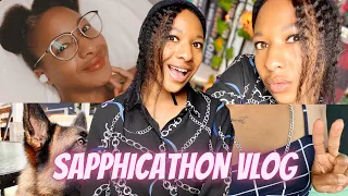 24 Hr SAPPHICATHON Vlog🎀 NO SLEEP🏳️‍🌈I read 4 books! Messy Jesse & Jananigans 😂