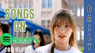 [TOP DAILY] SONGS BY KPOP ARTISTS ON SPOTIFY GLOBAL | 12 OCT 2022