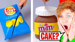 AMAZING CAKES THAT LOOK LIKE EVERYDAY OBJECTS!? *CAKE OR FAKE CHALLENGE!* (LANKYBOX REACTION)