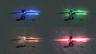 Xiao Attack Animation Reanimated in Mine-imator