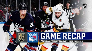 Golden Knights @ Rangers 1/26 | NHL Highlights 2024