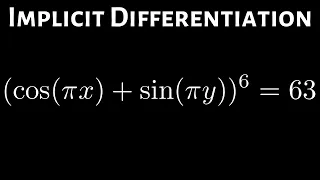 How to Find the Derivative using Implicit Differentiation Example with Trig Functions