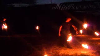 Fire show в исполнении коллектива Neon Flame