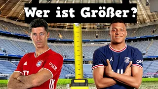 Wer st größer? feat. Mbappe, Haaland - Fussball Quiz 2022