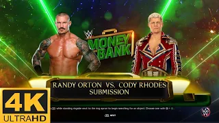 RANDY ORTON VS. CODY RHODES WWE SUBMISSION MATCH MAY 2024 [ PC UHD 4K 60FPS ]