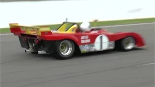 Ferrari 312PB starting/race, roaring flat 12 at Spa!