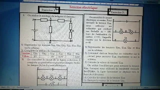 Tension électrique ; Exercices