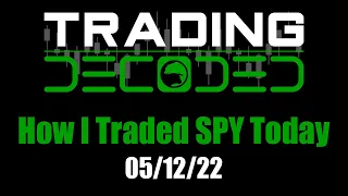 How I Traded SPY Today 05-12-22