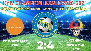 KCL 2020-2021 Porto Mar - Фенікс Житомир 2:4 2012