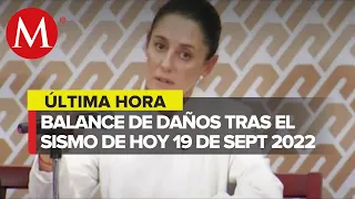 Saldo blanco tras balance en sismo en CdMx, asegura Claudia Sheinbaum