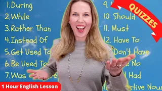 1 HOUR ENGLISH LESSON - ADVANCED ENGLISH VOCABULARY (Confusing English Words and Confusing Grammar)