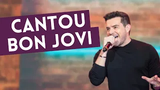 Belutti, dupla de Marcos, canta Bon Jovi no Faustão: "Impressionante"