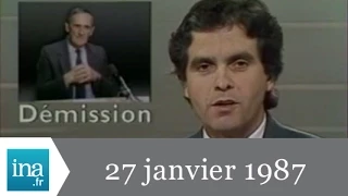 20h Antenne 2 du 27 janvier 1987 - Crise au PCF - Archive INA