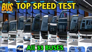 🚚All New 33 Buses Speed Test | Bus Simulator : Ultimate by Zuuks Games 🏕 | Bus Gameplay