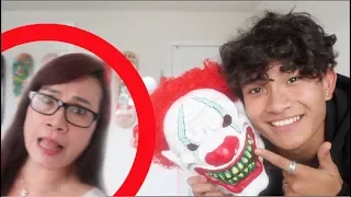 Scary Clown Prank On My Mom!?! (HILARIOUS)