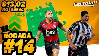 CARTOLA FC 2021 RODADA 14  - QUAIS OS MELHORES JOGOS PRA ESCALAR JOGADORES ?