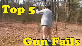 TOP 5 Gun Fails || MaxFiveFails