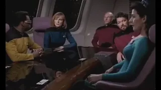 Watch Picard's combadge pop off when he tucks his uniform lol ( fan made not me )