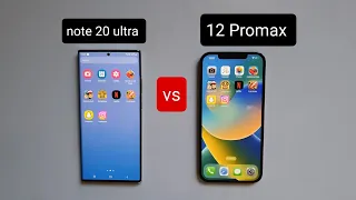 samsung Note 20 ultra vs iPhone 12 Promax speed test