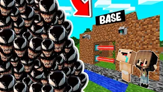 RETO DE LA BASE VS 1000000 VENOM 😰😱 BASE BEBE NOOB VS VENOM CARNAGE MINECRAFT