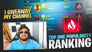 I Am On Top ONE Popularity RANKING 😱 - CHANNEL GIVEAWAY 🎁 - PUBG Mobille - FM Radio Gaming