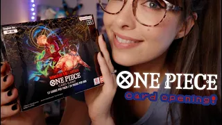ASMR 🏴‍☠️ A One Piece Card Opening to Relax You! • WINGS OF THE CAPTAIN • Whispered Unboxing!