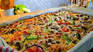 Better than pizza sheet pan casserole | EASY & Quick dinner casserole recipe