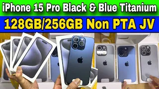 iPhone 15 Pro Black Titanium, Blue Titanium 128GB 256GB Non PTA Sim Lock(jv)