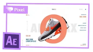 Анимация интерфейса сайта Nike в Adobe After Effects