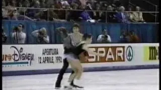 Natalia Mishkutenok-Artur Dmitriev SP 1992 World Figure Skating Championships