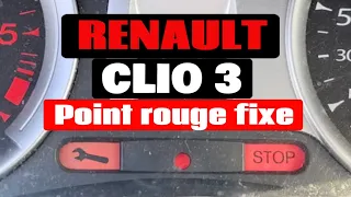 RENAULT Clio 3 problème point rouge fixe 🔴 anti-démarrage ou problème de communication ?