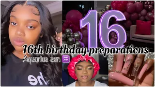 GRWM for 16th birthday party | Hair, Makeup, Nails and Dress shopping |