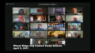 Wheat Ridge City Council Study Session 4-5-21