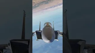 F-15 extreme close up of the air intake vents moving in DCS world