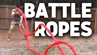 10 Min Battle Rope Workout | This workout will DESTROY you!