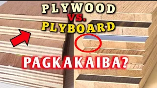 PLYBOARD AT PLYWOOD PAGKAKAIBA PAANO MALAMAN. O DIFFERENCE OF PLYBOARD AND PLYWOOD.