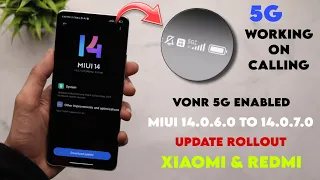 VoNR 5G Enabled Miui 14.0.6.0 Update Rolling Out | FINALLY 5G Working On Call 😱