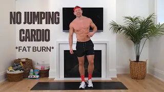 10 MIN NO JUMPING AT HOME CARDIO WORKOUT FOR FAT LOSS!