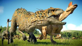 ALL CARNIVORES AND HERBIVORES BATTLE ROYALE  - Jurassic World Evolution 2