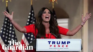 Kimberly Guilfoyle shouts much of her Republican national convention speech