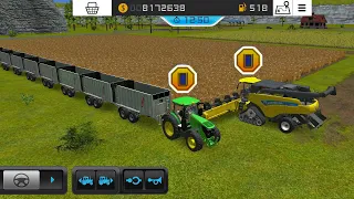 Fs 16 Harvest Wheats And Make Big Tipper Trali ! farming simulator 16 | timelapse #fs16