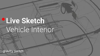 Sketching a vehicle interior in Co-Creation - Live Sketch