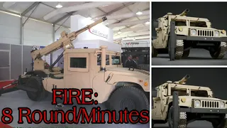 The Humvee Hawkeye Mobile Weapon system with 155mm tekhnology