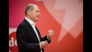 Rede von Olaf Scholz beim SPD-Debattencamp 2020