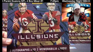 2023 Illusions Football Card 4 Box Partial Case Break #1   Sports Cards