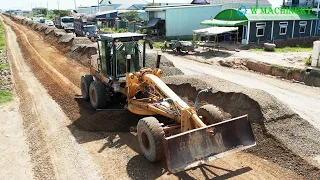 Nice Activities Bulldozer Spreading Gravel Building Roads | Dozer Operator Techniques Skills Worker