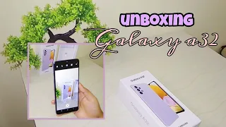 🍇🌼Aesthetic Unboxing Lilac Galaxy A32🌻 ASMR | Photo test | Awesome Violet