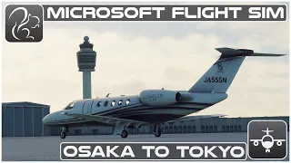 Osaka to Tokyo IFR (Citation CJ4) - Microsoft Flight Simulator (RJOO-RJAA)
