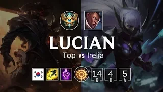 Lucian Top vs Irelia - KR Master Patch 8.24